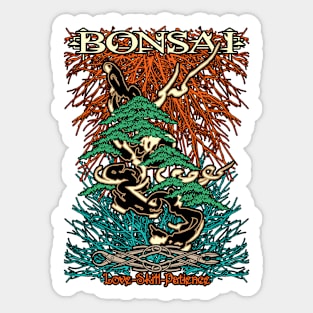 Bonsai Tree Art Adventure of Tedy Boy Bonsai Sticker